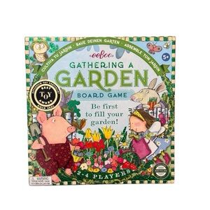 eeBoo Gathering a Garden Board Game - Colorful Kids Puzzle